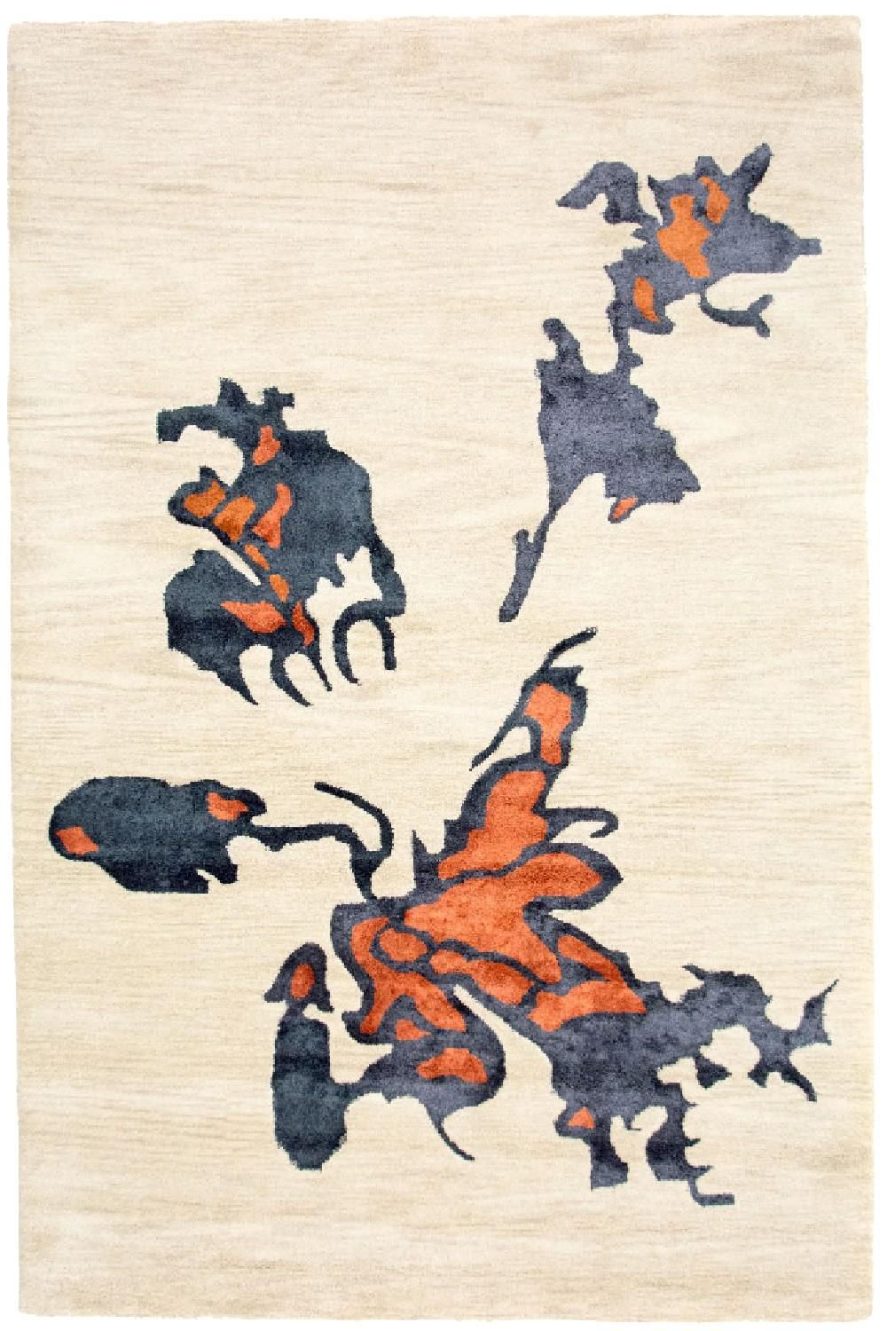 Designerski dywan - 242 x 153 cm - beżowy