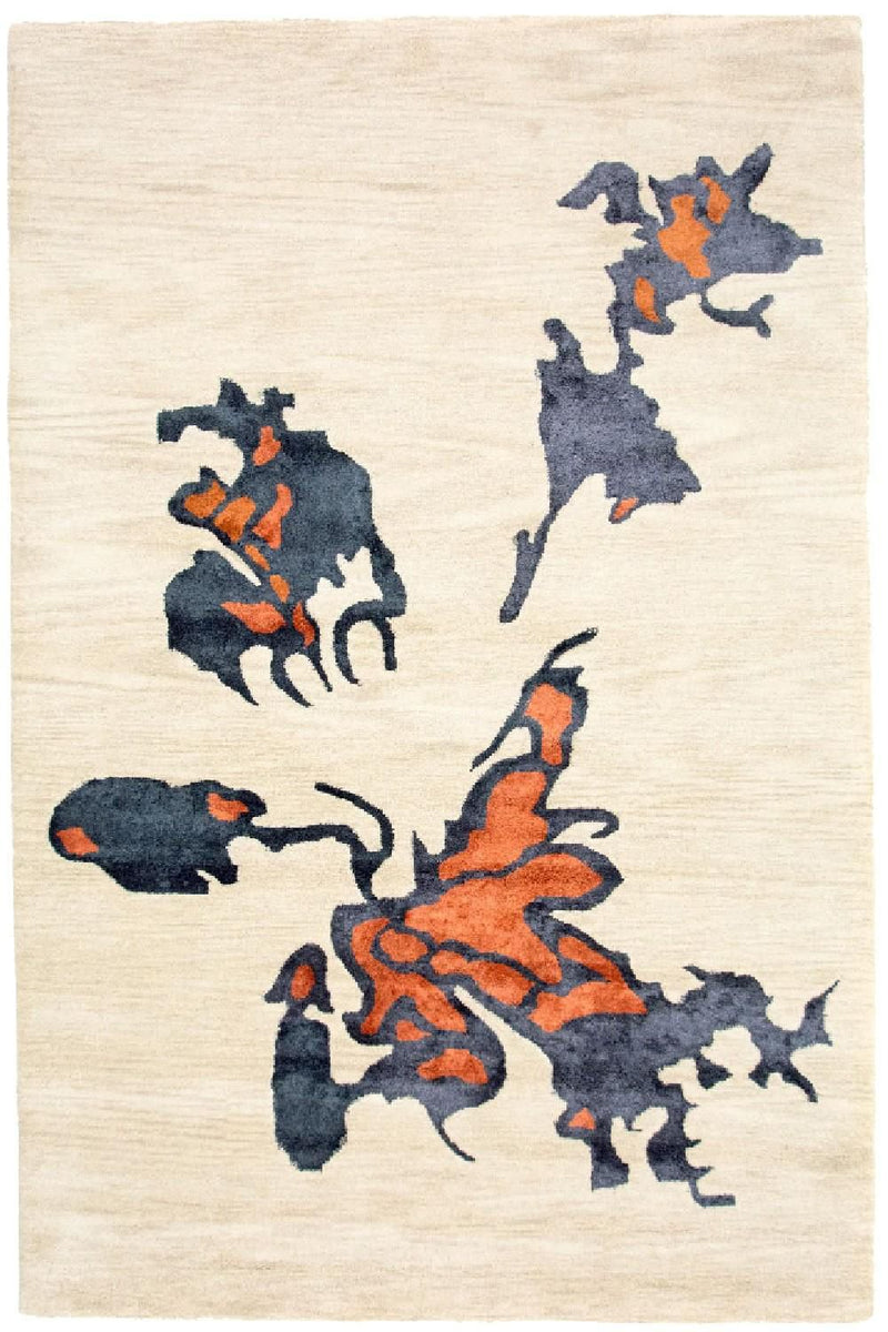 Designerski dywan - 242 x 153 cm - beżowy