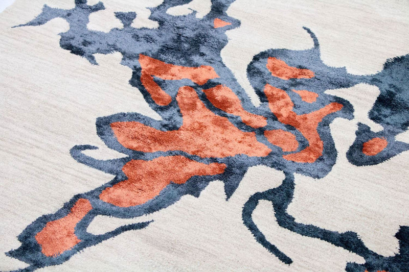 Designerski dywan - 242 x 153 cm - beżowy