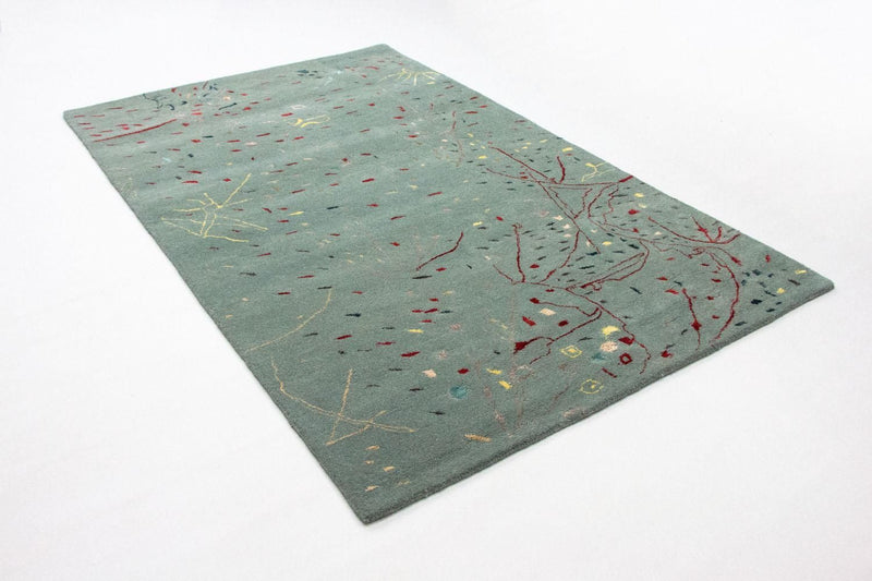 Designerski dywan - 243 x 156 cm - jasnoniebieski