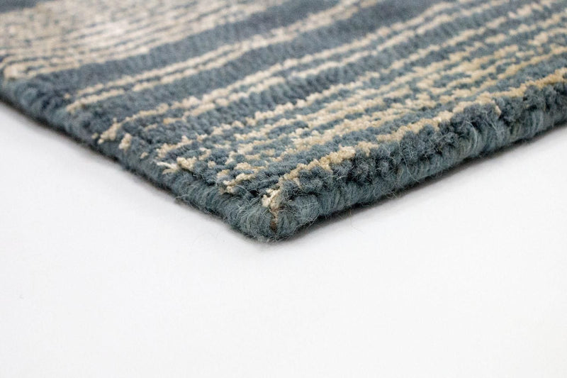 Designerski dywan - 246 x 154 cm - niebieski