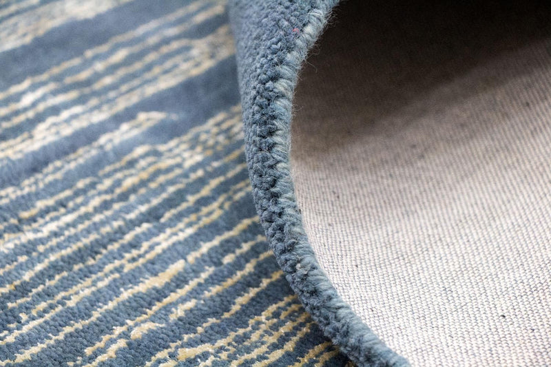 Designerski dywan - 246 x 154 cm - niebieski