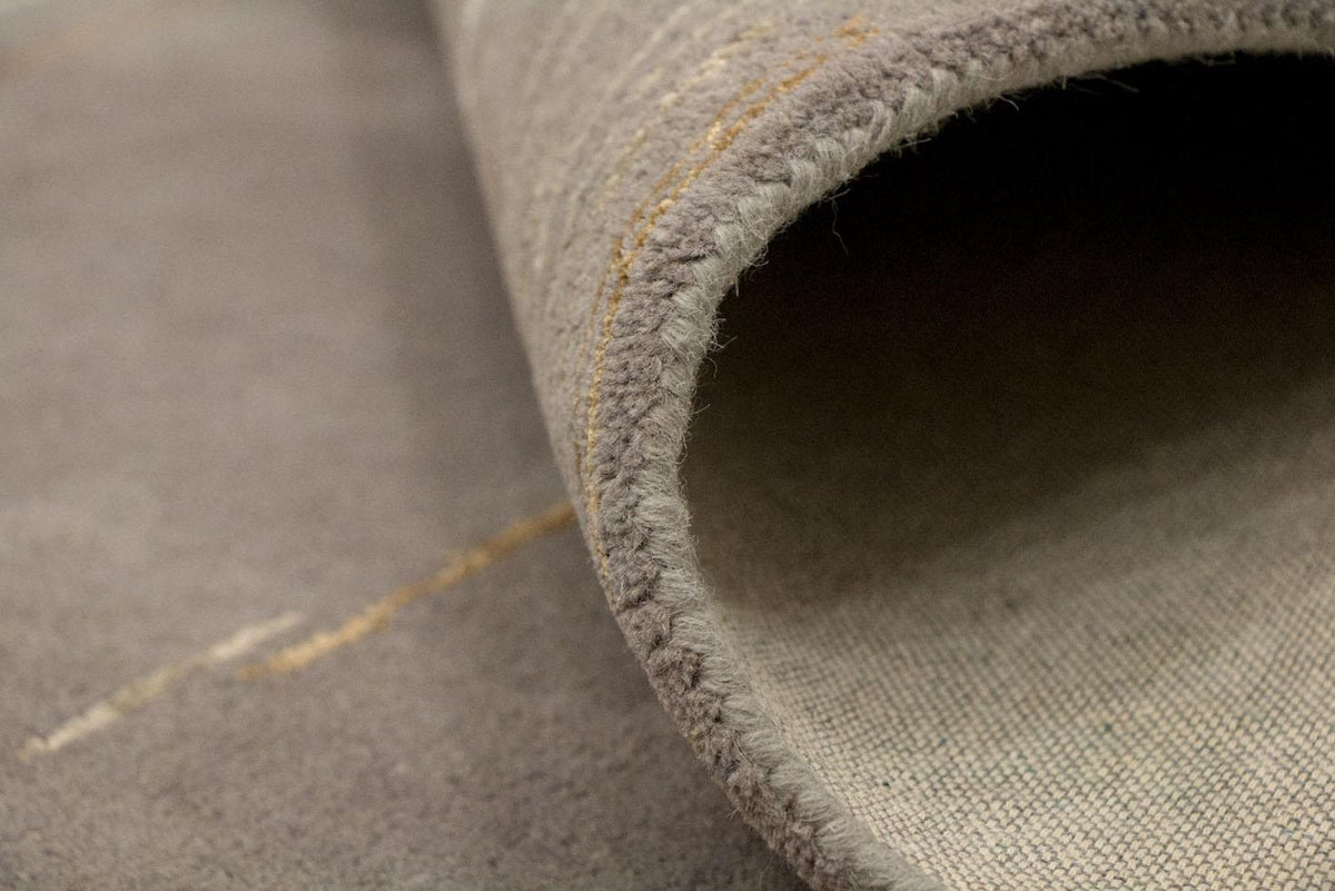 Designerski dywan - 242 x 151 cm - brązowy