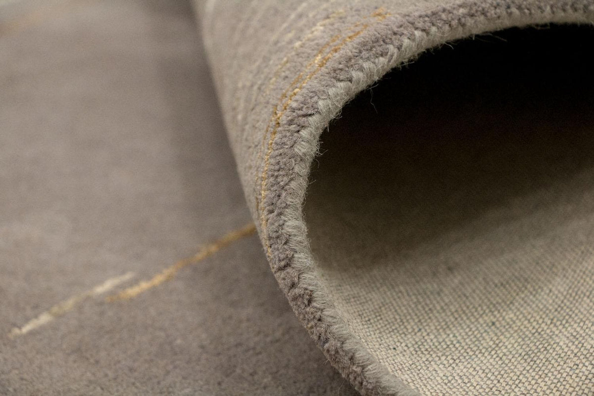 Designerski dywan - 242 x 151 cm - brązowy