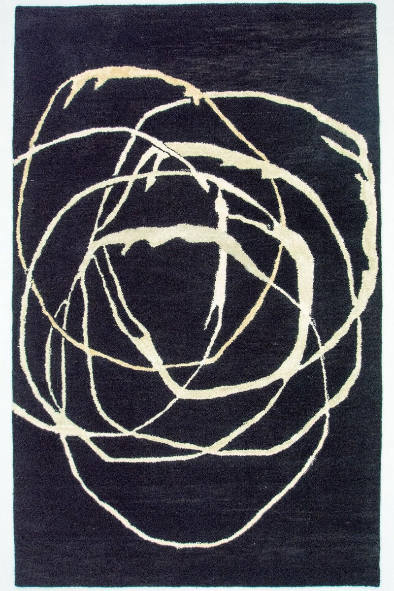 Designerski dywan - 245 x 153 cm - niebieski