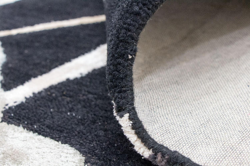 Designerski dywan - 245 x 153 cm - niebieski