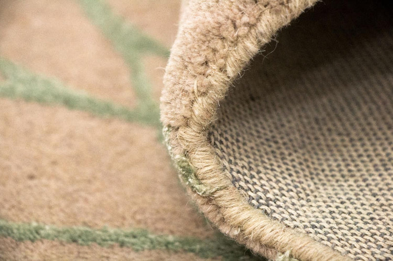 Designerski dywan - 198 x 136 cm - beżowy