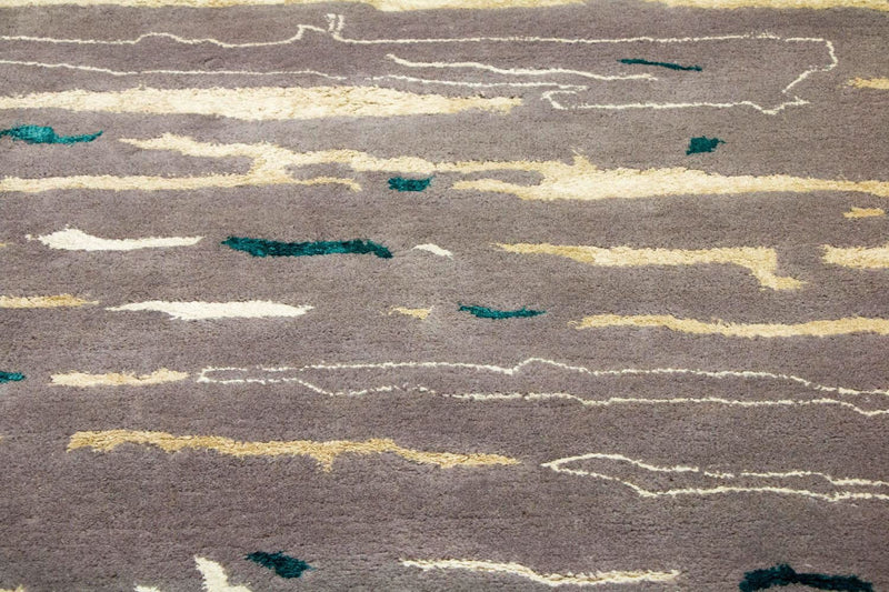 Designerski dywan - 243 x 153 cm - brązowy