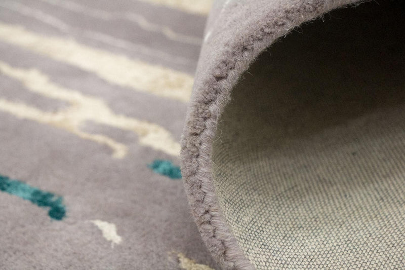 Designerski dywan - 243 x 153 cm - brązowy