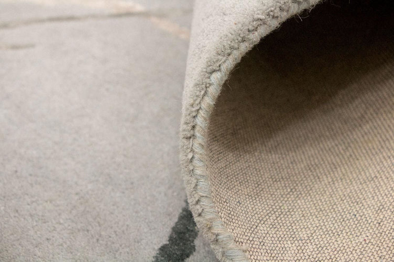 Designerski dywan - 243 x 153 cm - srebrny