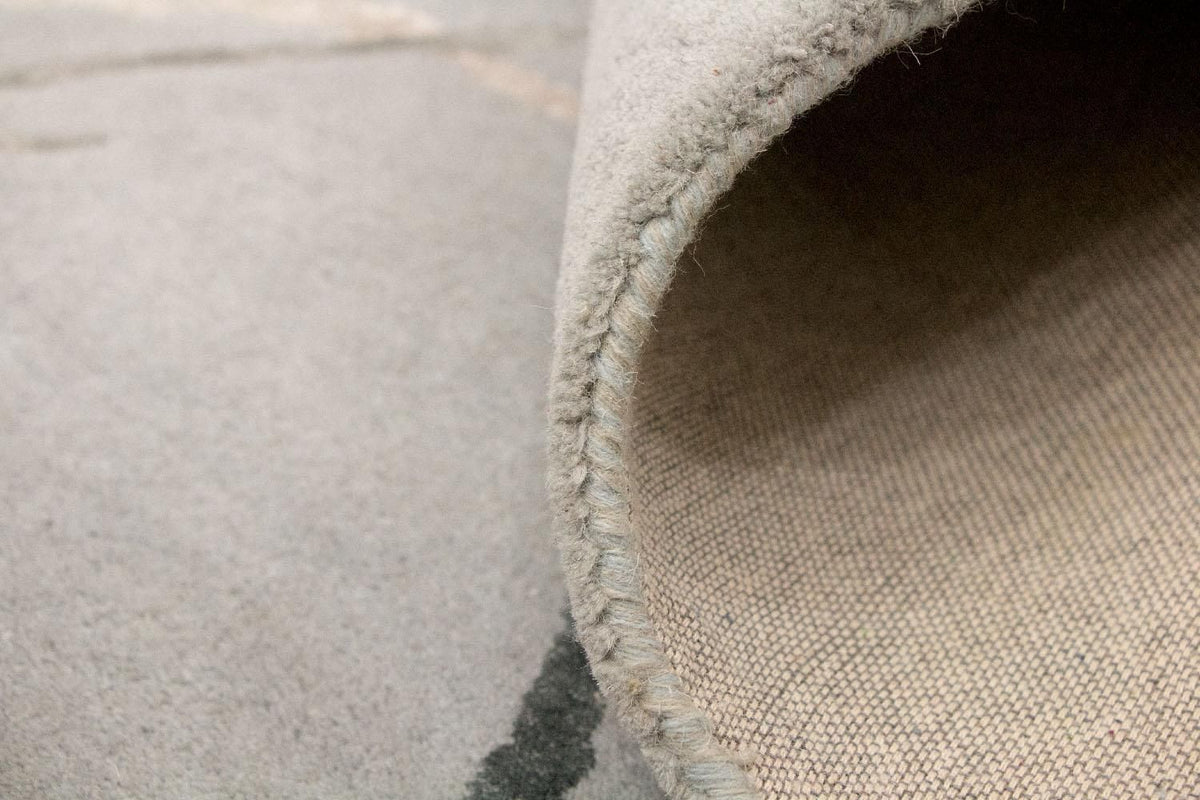 Designerski dywan - 243 x 153 cm - srebrny