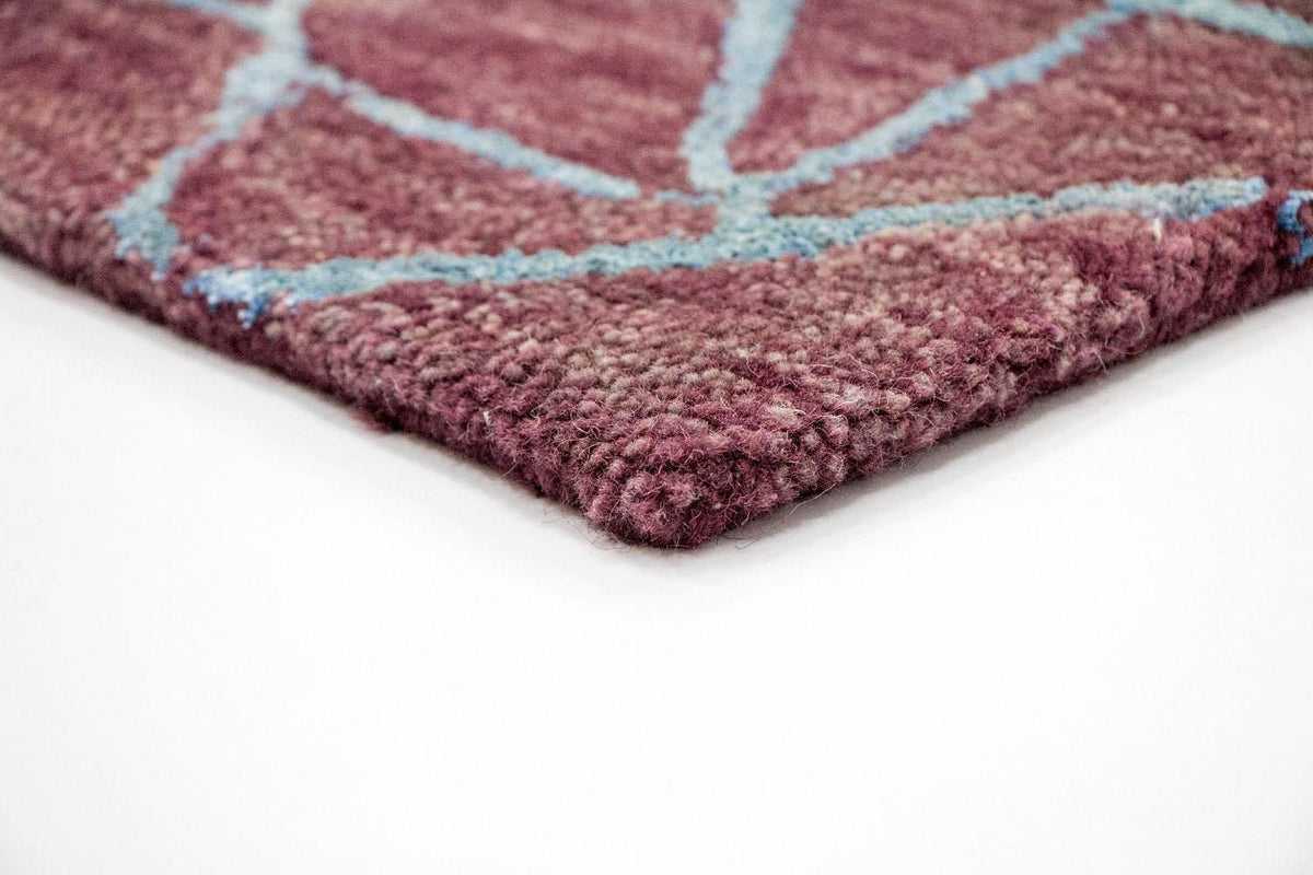 Designerski dywan - 245 x 153 cm - brązowy