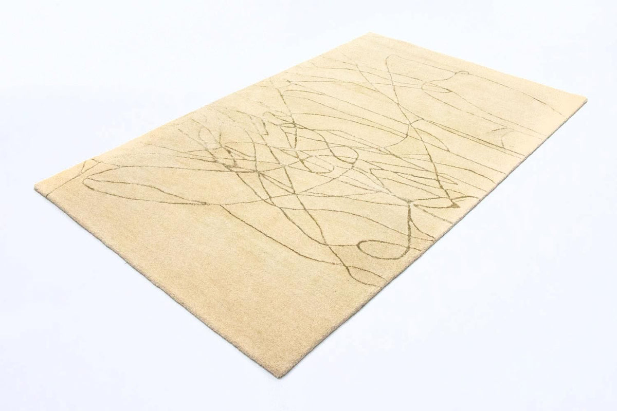 Designerski dywan - 239 x 152 cm - beżowy