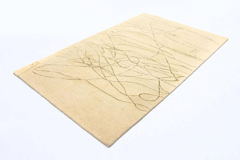 Designerski dywan - 239 x 152 cm - beżowy