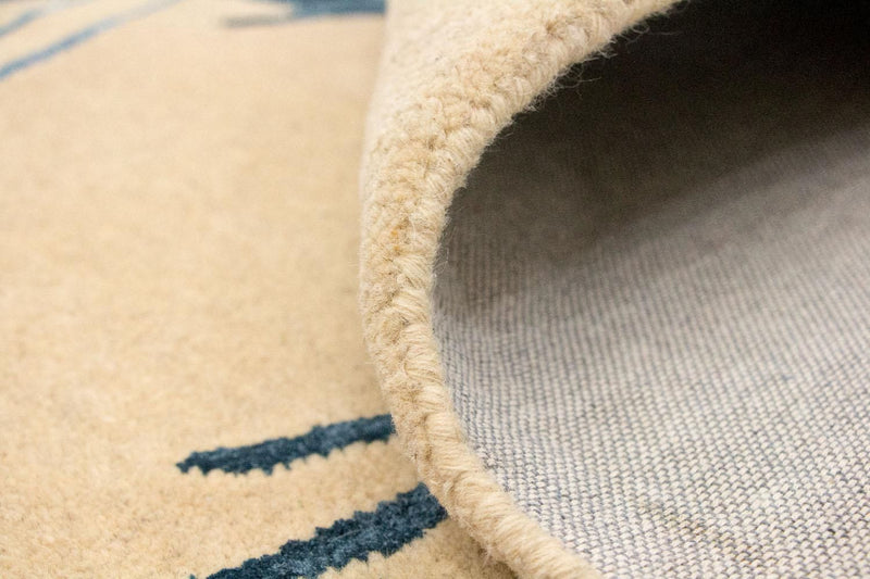 Designerski dywan - 241 x 154 cm - beżowy