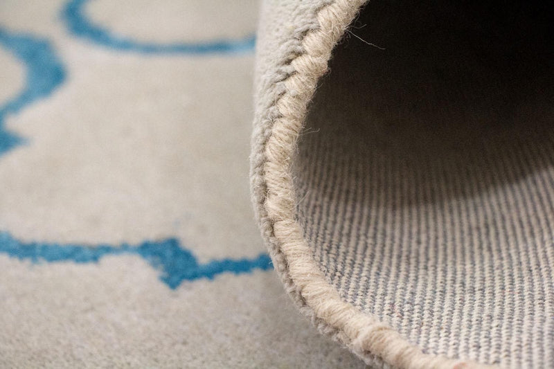 Dywan wełniany - 241 x 150 cm - beżowy