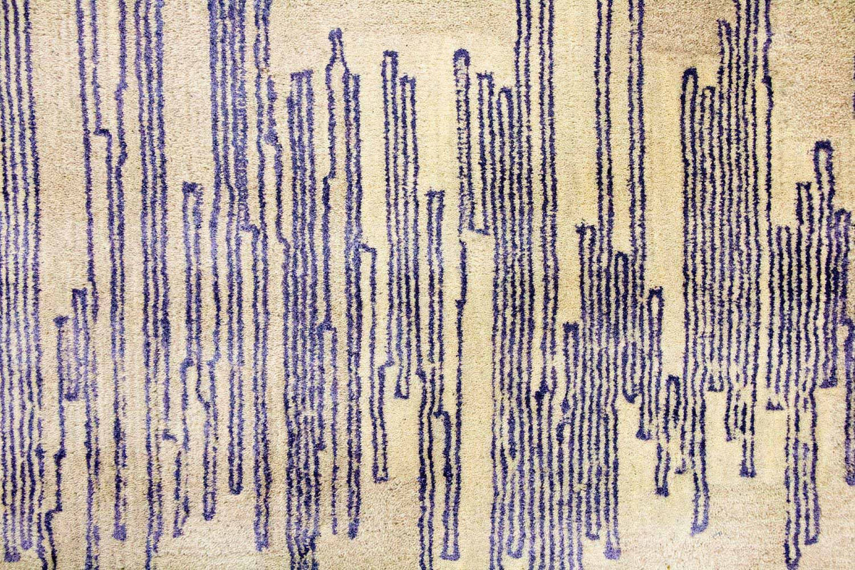 Designerski dywan - 241 x 153 cm - beżowy