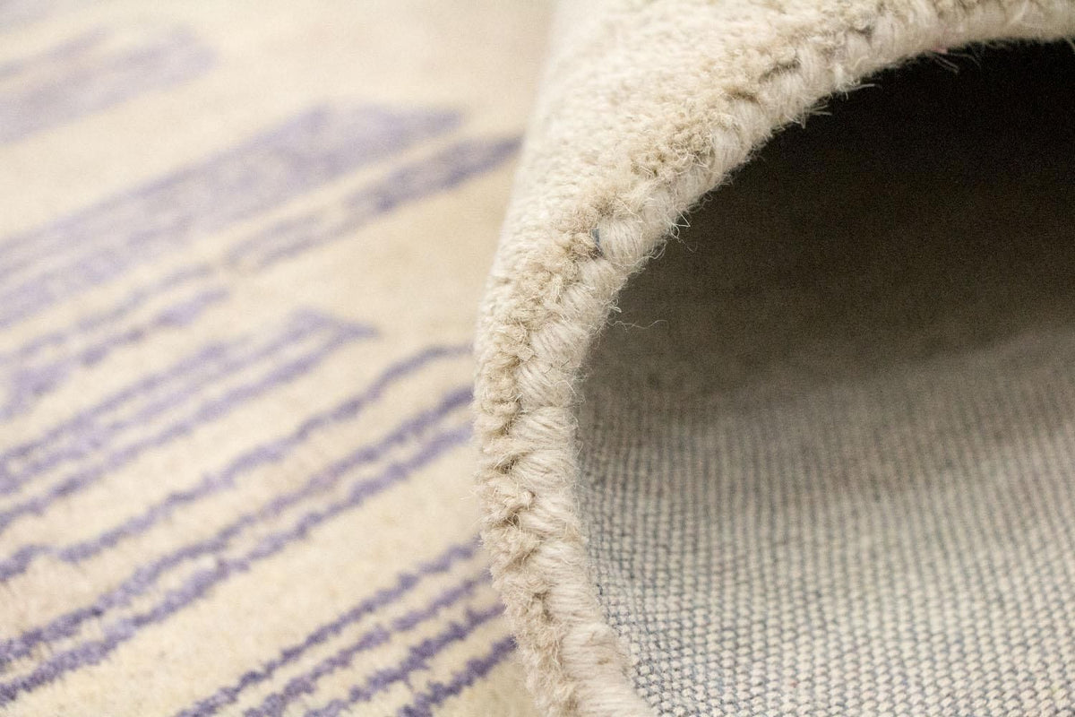 Designerski dywan - 241 x 153 cm - beżowy