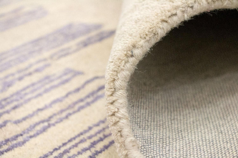 Designerski dywan - 241 x 153 cm - beżowy