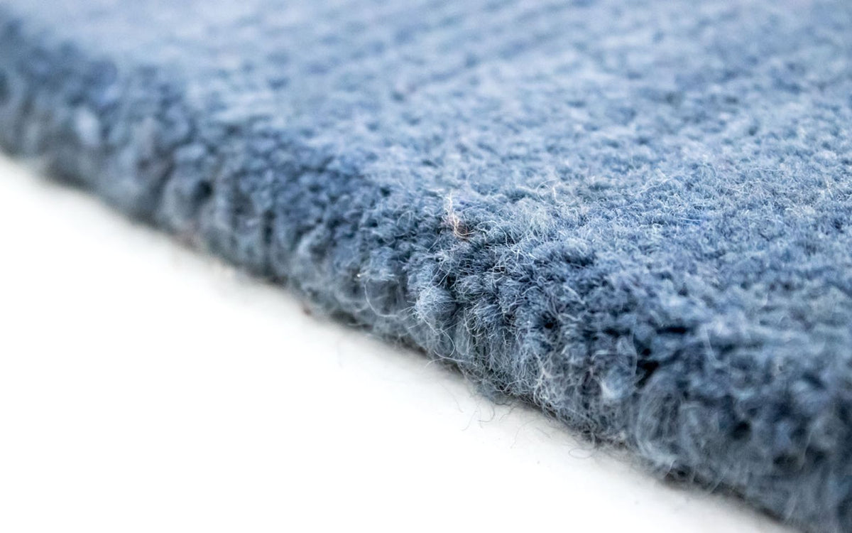 Biegacz Dywan z Nepalu - 240 x 80 cm - ciemnoniebieski