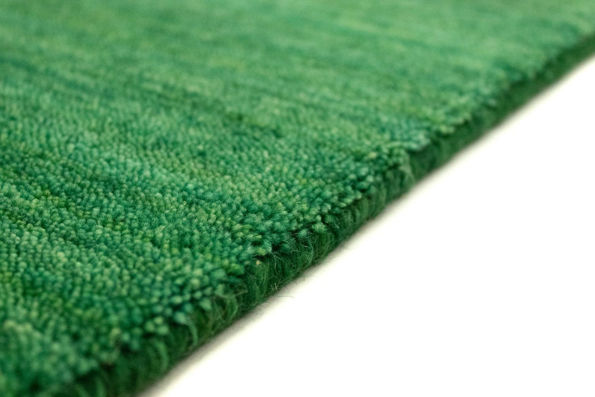 Biegacz Dywan Gabbeh - Indus - 400 x 80 cm - ciemna zieleń