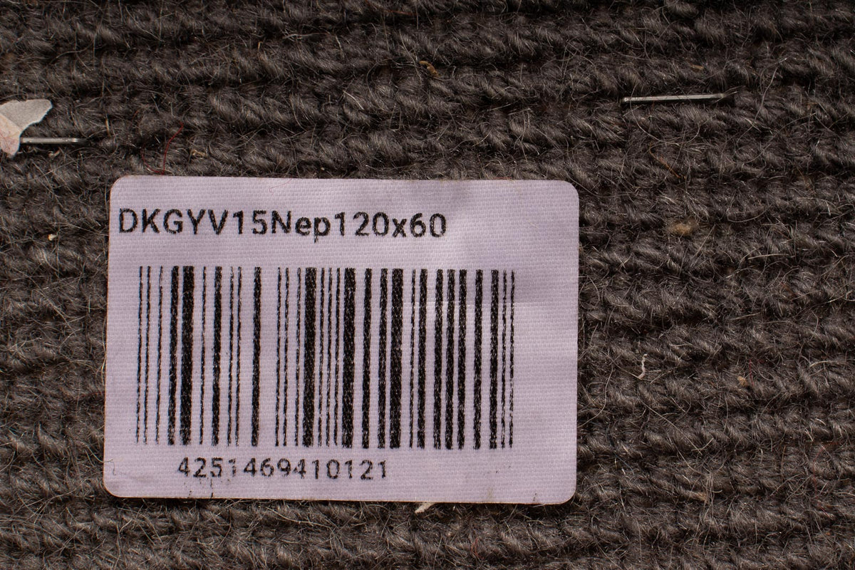 Dywan z Nepalu - 120 x 60 cm - szary