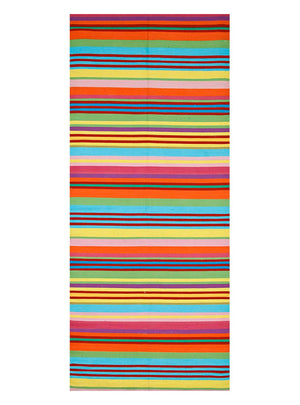 Biegacz Dywan Kelim - modny - 300 x 90 cm - wielokolorowy