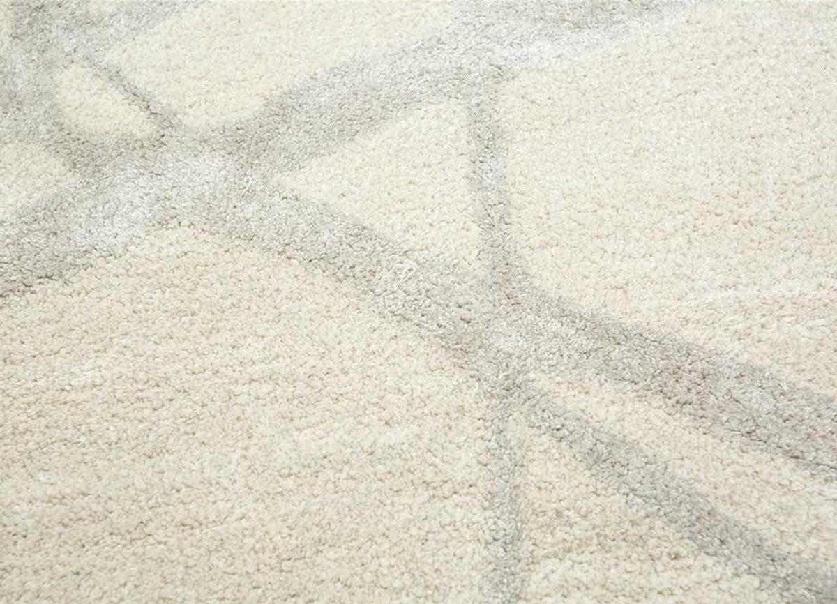 Dywan wełniany - 240 x 150 cm - kremowy