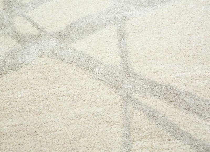 Dywan wełniany - 240 x 150 cm - kremowy