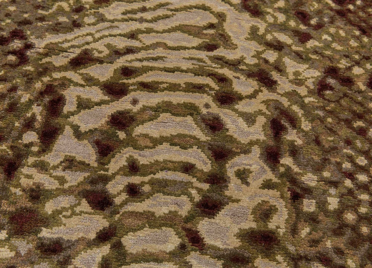 Dywan wełniany - 300 x 240 cm - brązowy