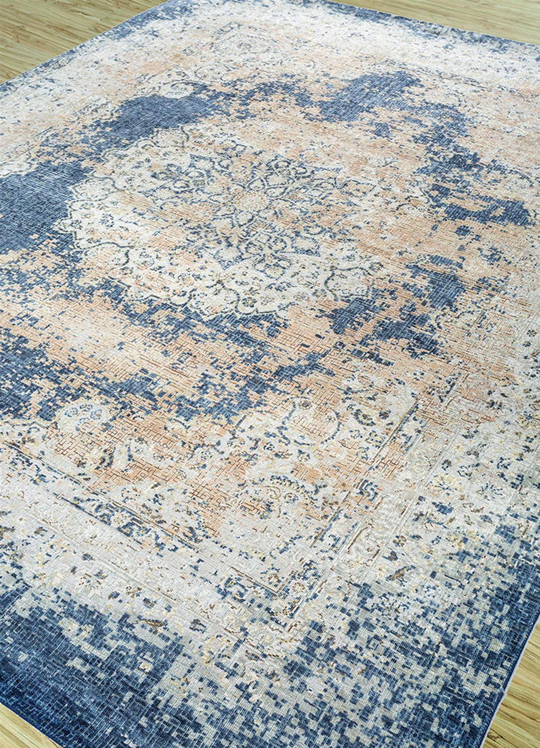 Dywan wełniany - 300 x 240 cm - jasnoniebieski