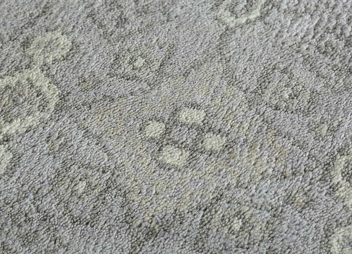 Dywan wełniany - 360 x 270 cm - szary