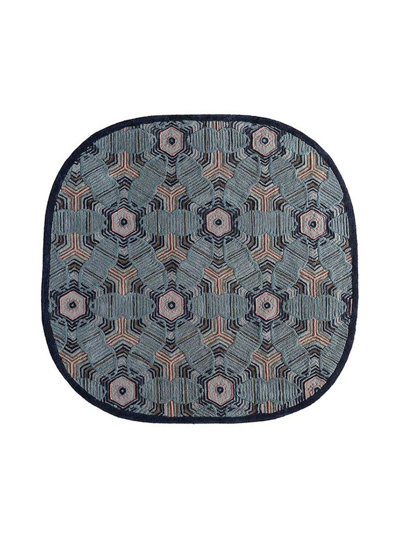 Dywan wełniany kształt specjalny  - 240 x 170 cm - wielokolorowy