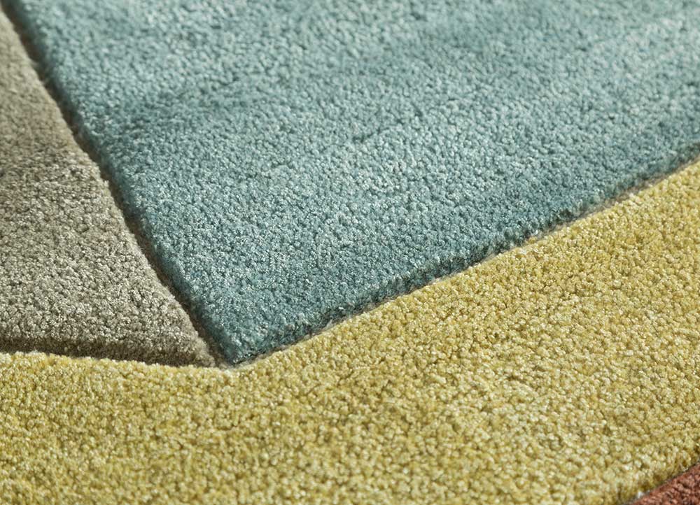 Dywan wełniany - 240 x 170 cm - złoto