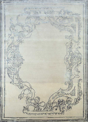 Dywan wełniany - 300 x 240 cm - kremowy