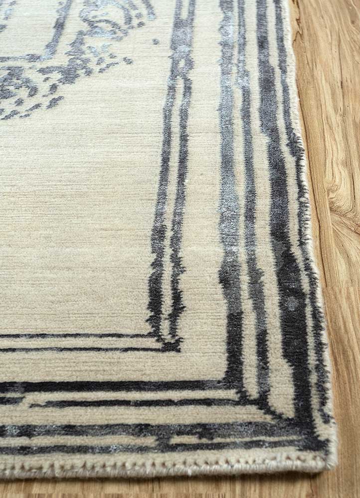 Dywan wełniany - 300 x 240 cm - kremowy