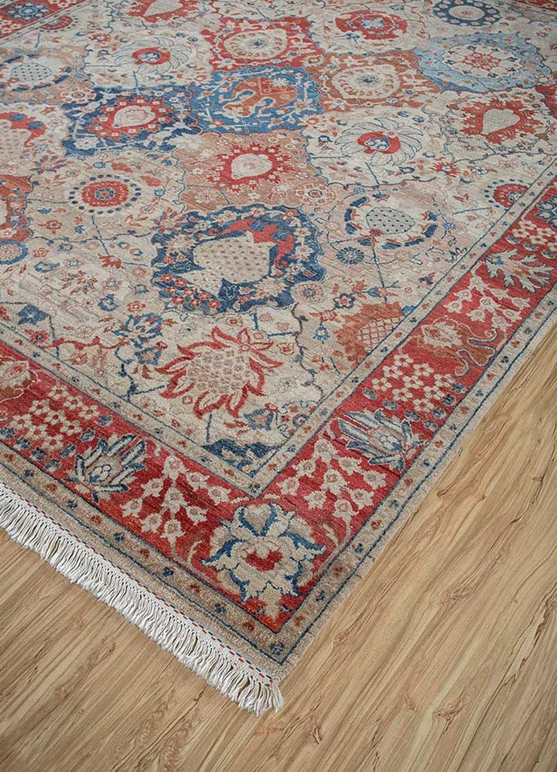 Dywan wełniany - 300 x 240 cm - pomarańczowy