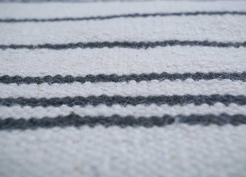 Dywan wełniany - 240 x 150 cm - jasnoszary