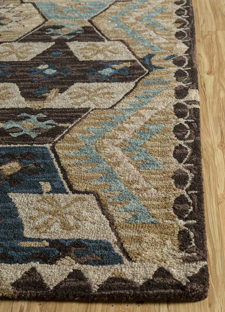 Dywan wełniany - 300 x 240 cm - wielokolorowy