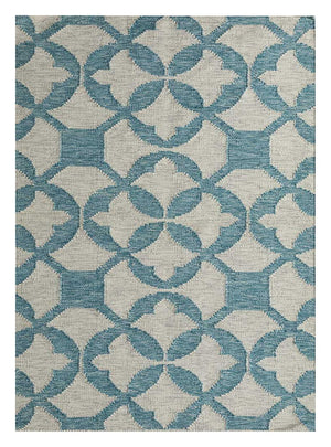 Dywan wełniany - 300 x 240 cm - turkusowy