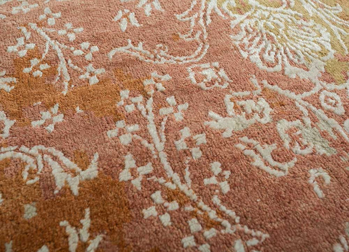 Dywan wełniany - 300 x 240 cm - pomarańczowy
