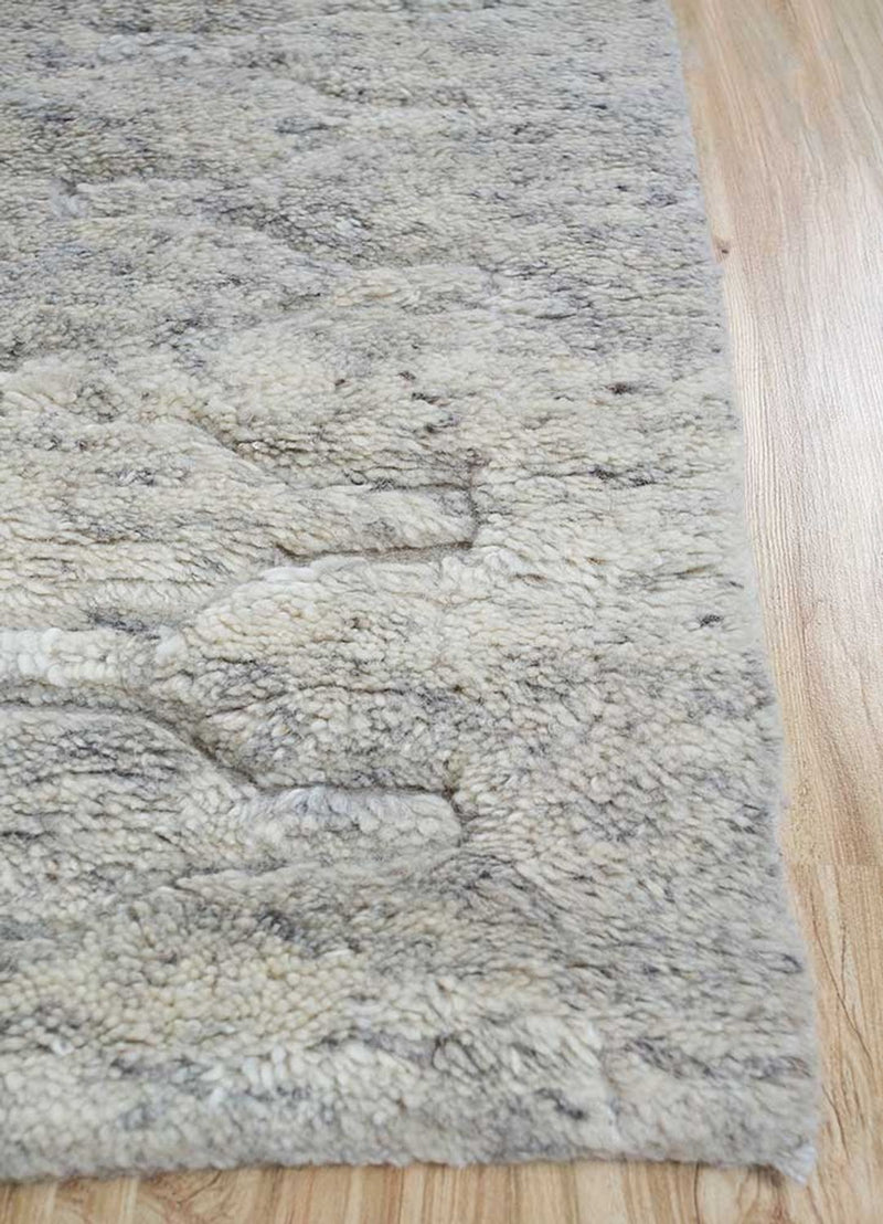 Dywan wełniany - 300 x 240 cm - jasnoszary