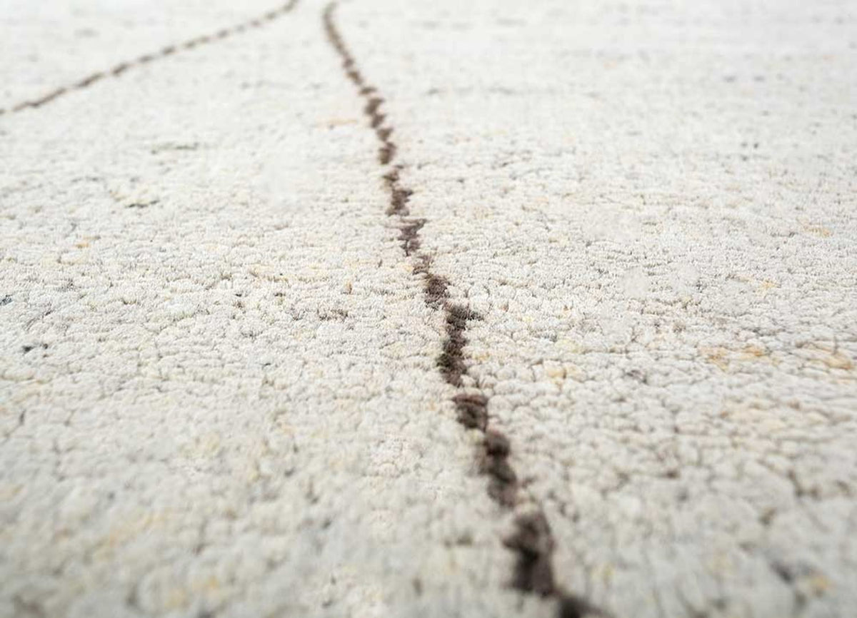 Dywan wełniany - 300 x 240 cm - naturalna biel