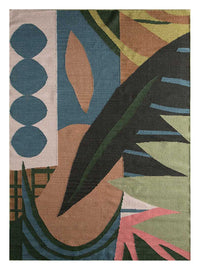 Dywan wełniany - 270 x 180 cm - wielokolorowy