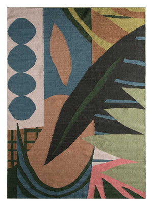 Dywan wełniany - 270 x 180 cm - wielokolorowy