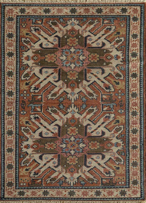 Dywan wełniany - 300 x 200 cm - pomarańczowy