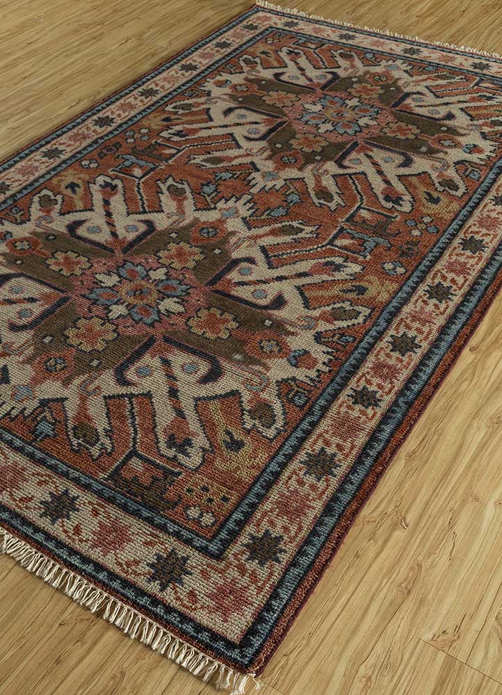 Dywan wełniany - 300 x 200 cm - pomarańczowy