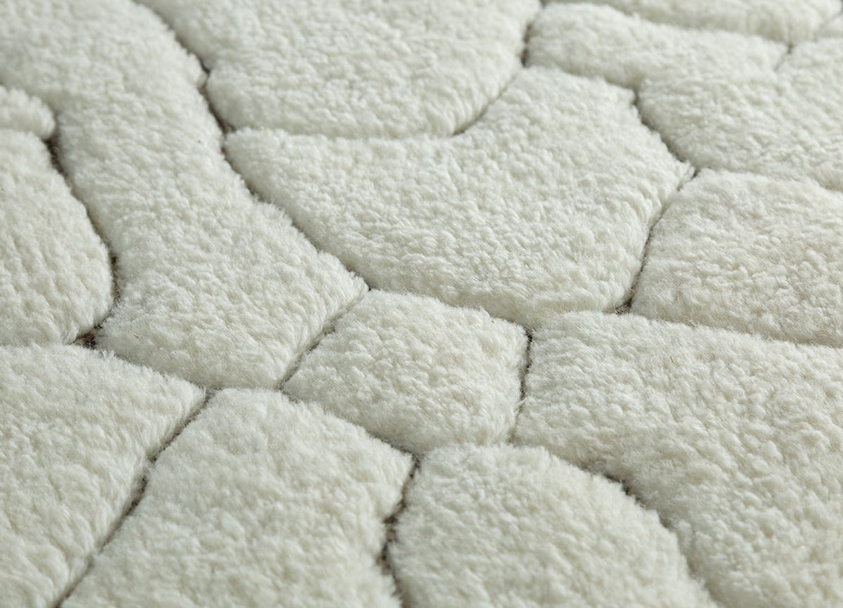 Dywan wełniany - 300 x 200 cm - kremowy