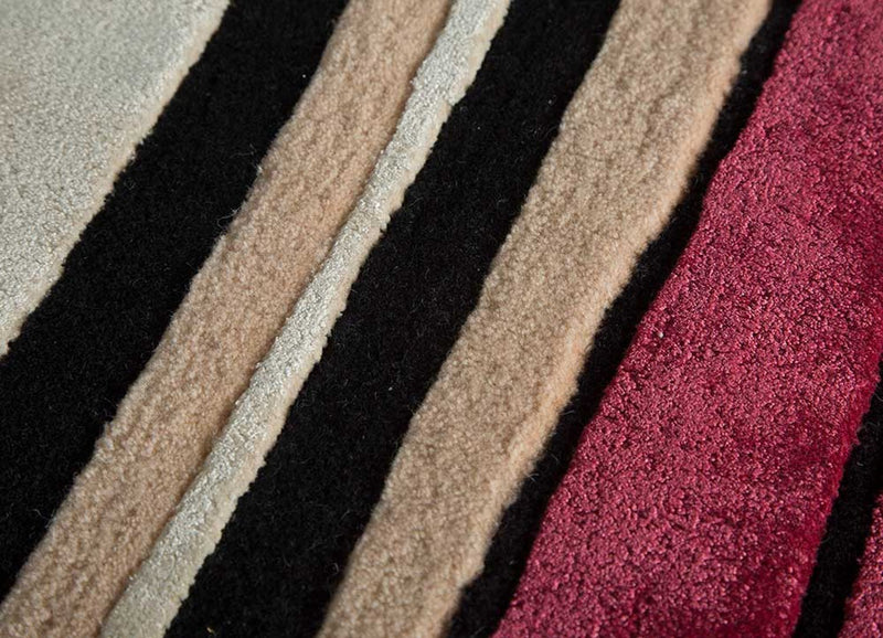 Dywan wełniany kształt specjalny  - 270 x 180 cm - pomarańczowy