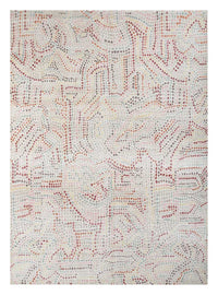 Dywan wełniany - 300 x 240 cm - niebieski